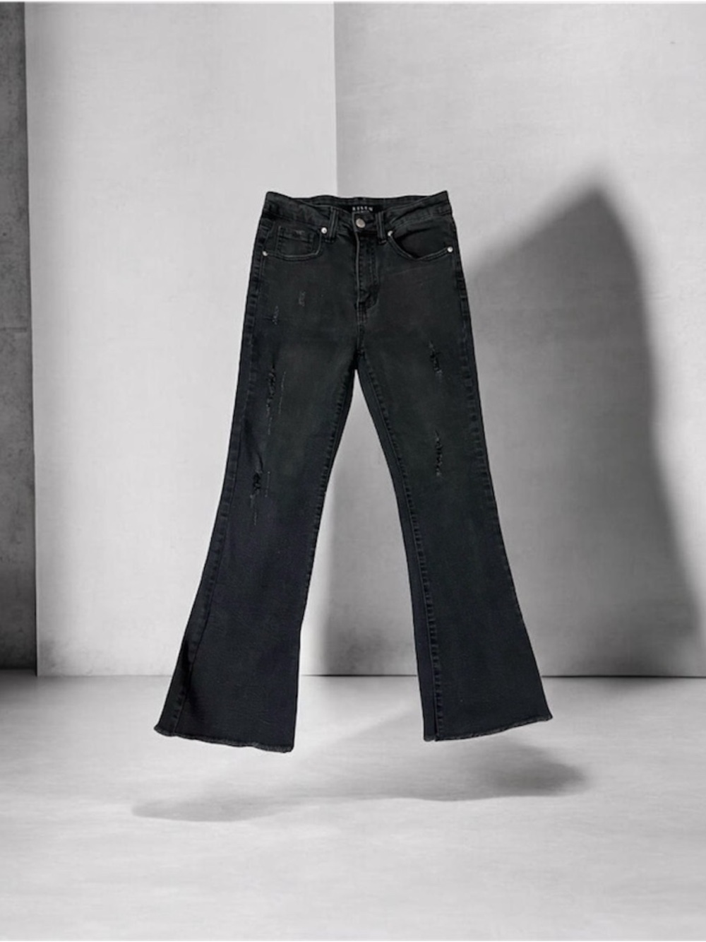 Dark Black Flare Jeans for Women